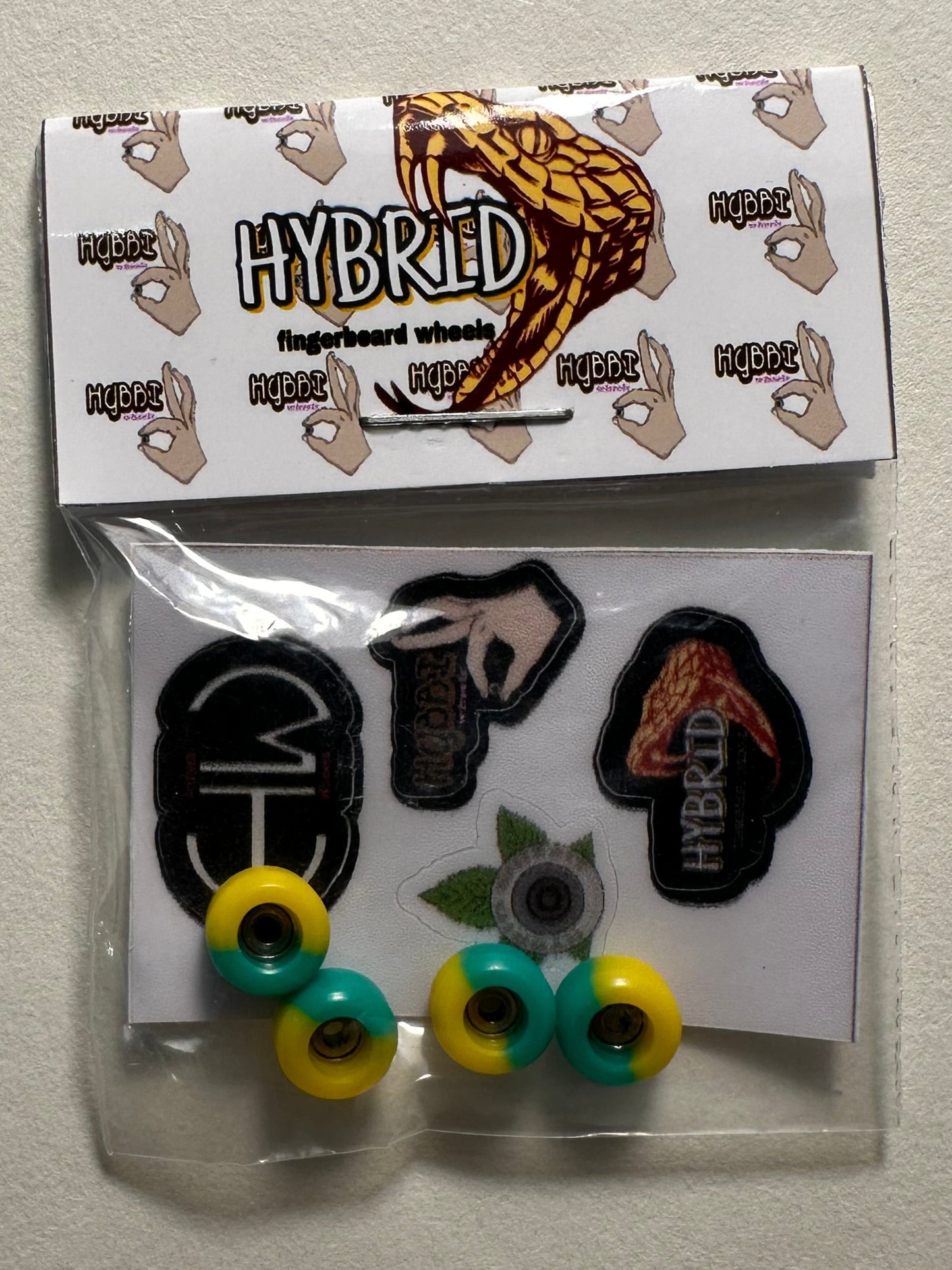 Hybrid wheels (Yellow/Green)