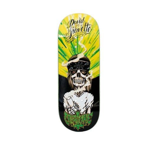 Joycult x Creature 34mm Gravette Hippie Skull Fingerboard Deck