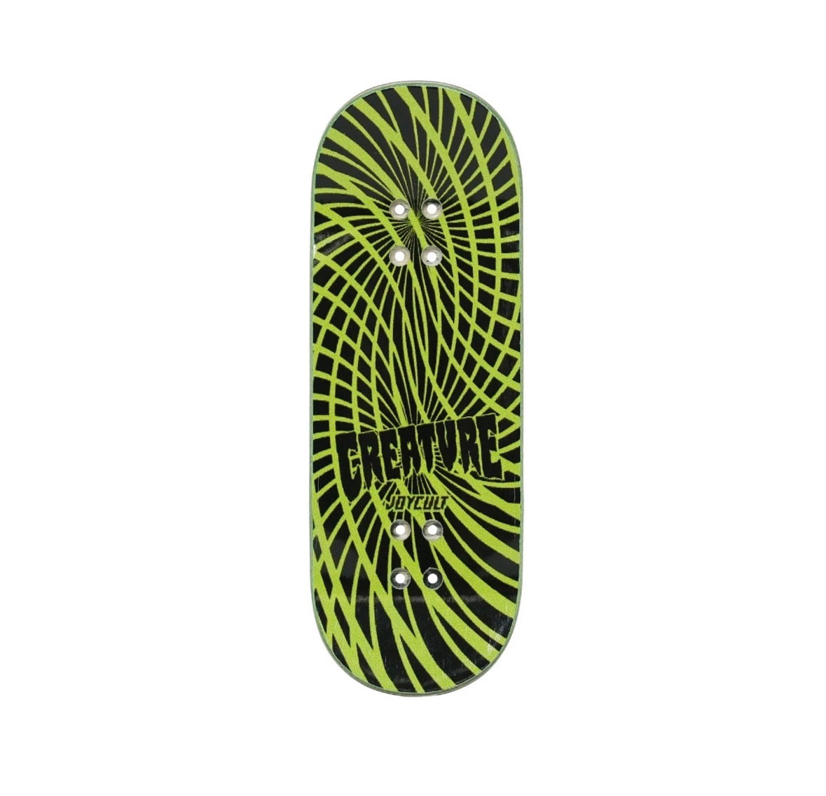 Joycult x Creature 34mm Gravette Hippie Skull Fingerboard Deck