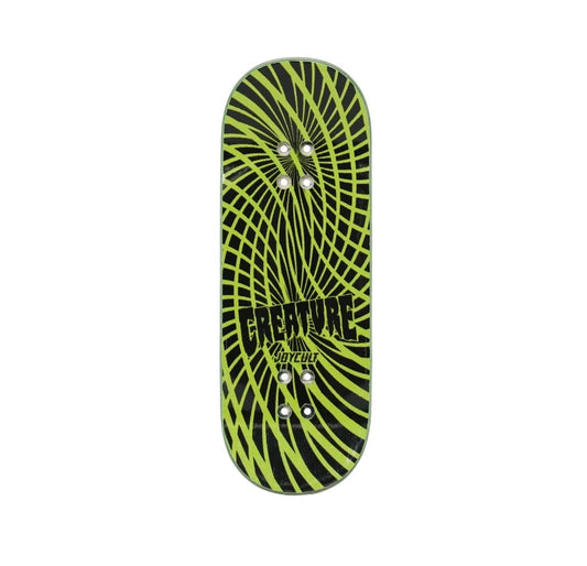 Joycult x Creature 34mm Gravette Hippie Skull Fingerboard Deck